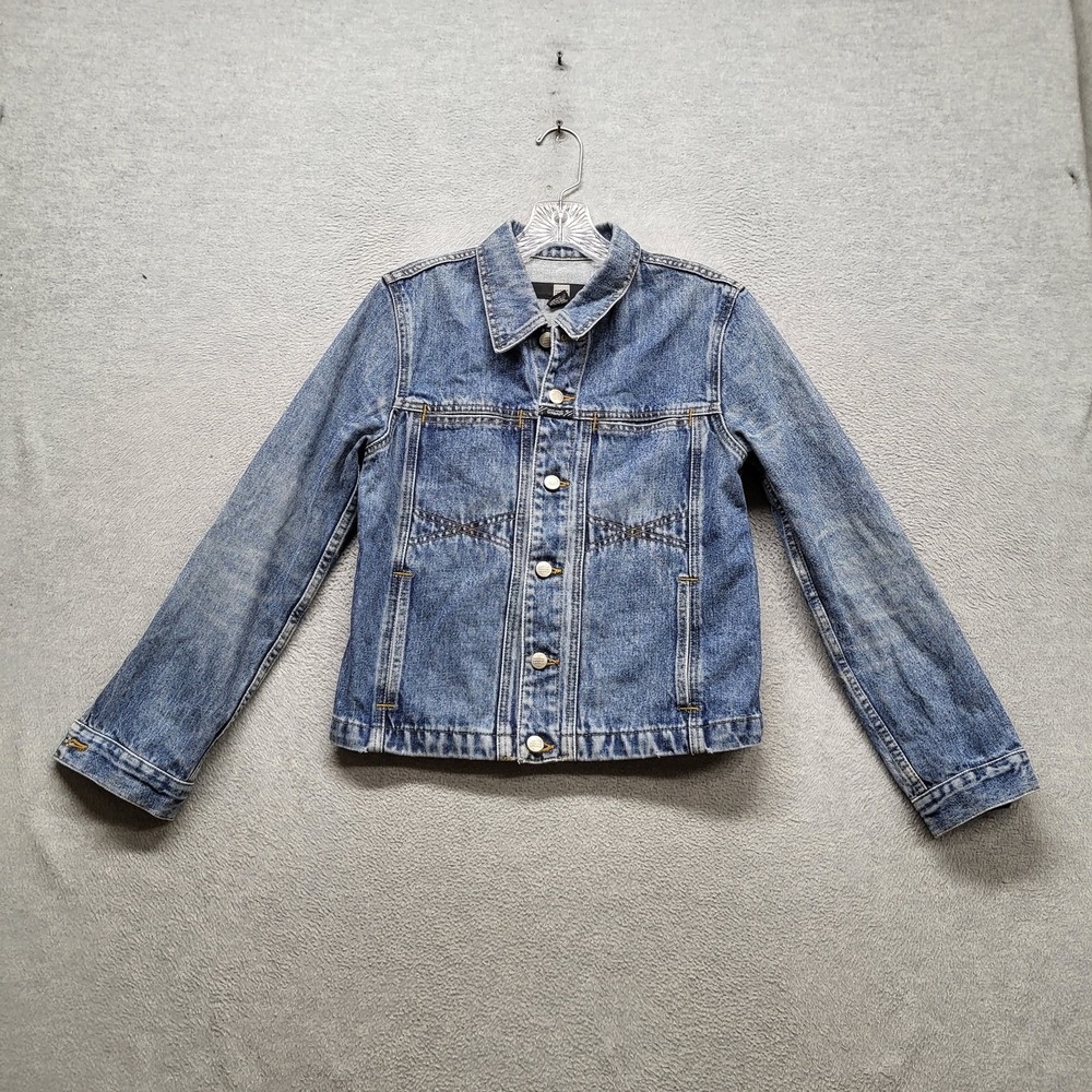 VINTAGE Marithe Francois Girbaud Women Jacket S Blue Denim Jacket Western